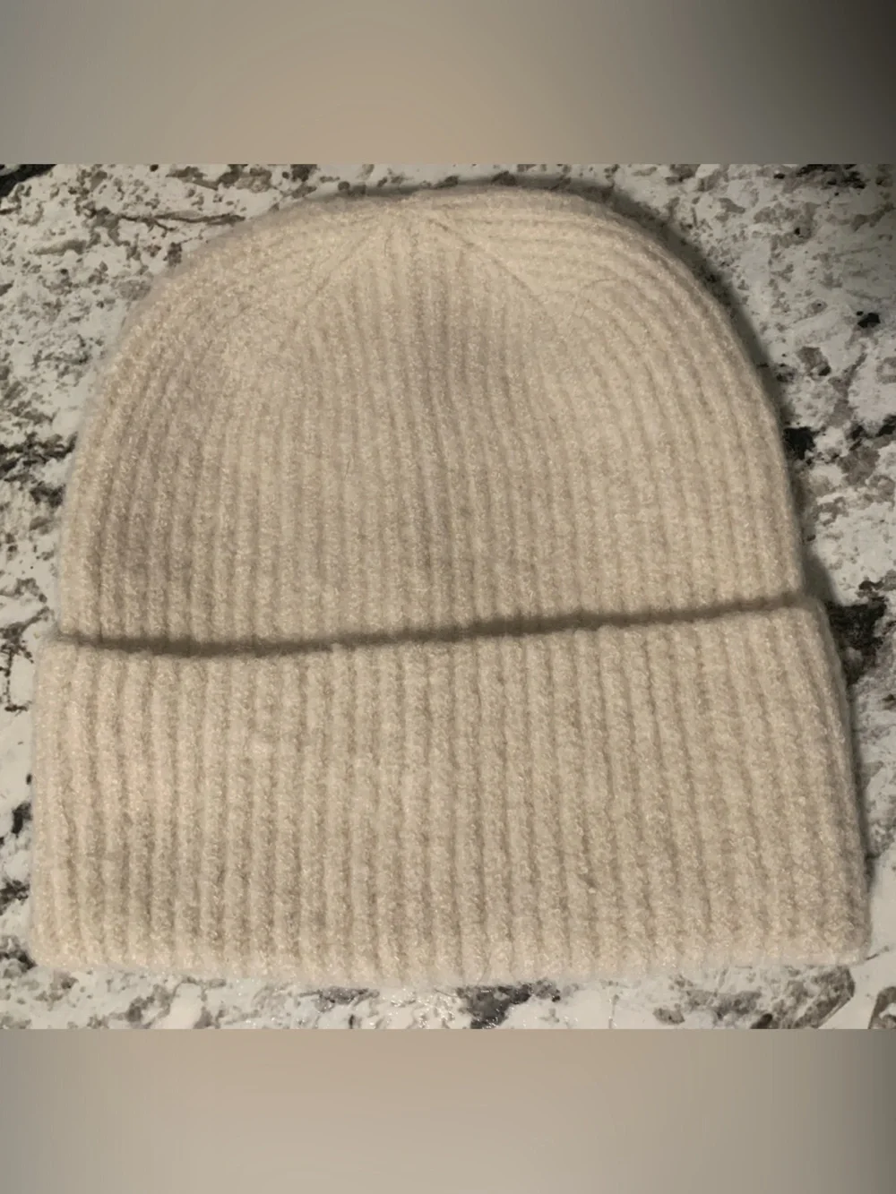 🆕- Nine West Ribbed Knit Beanie - Beige